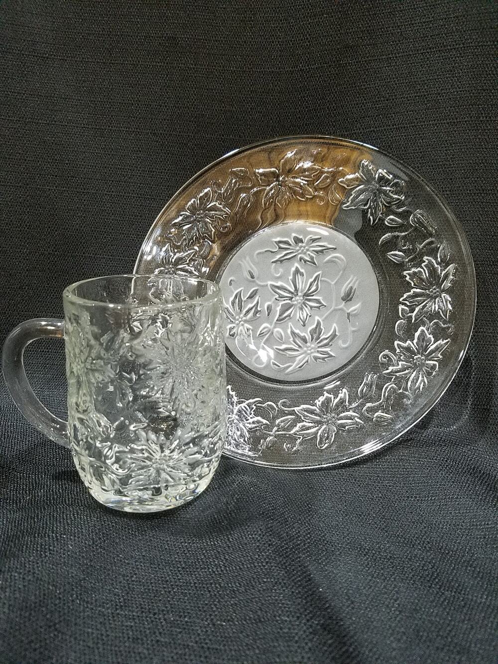 Vintage Princess House Holiday Cake Plates w/matching Mug